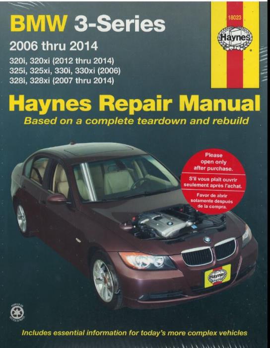 download 3 Series E90 SALOON workshop manual