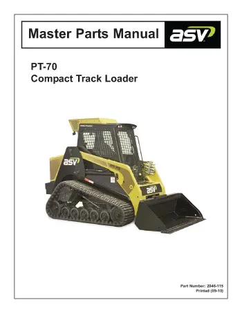 download ASV Posi Track PT 70 PT 80 Track Loader able workshop manual