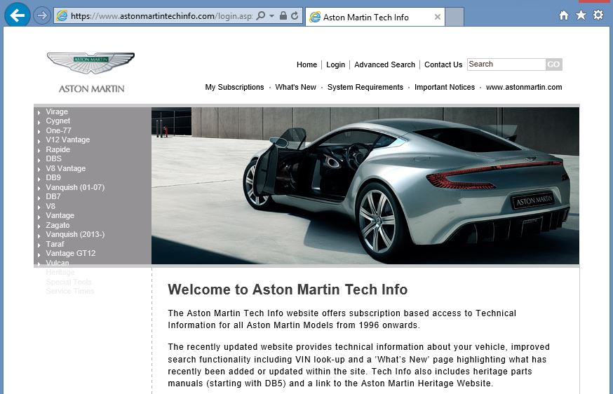 download Aston Martin DB7 workshop manual