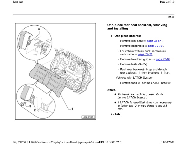 download Audi A4 B5 96 9 workshop manual