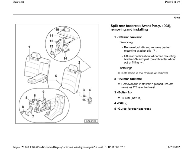 download Audi A4 B5 96 9 workshop manual