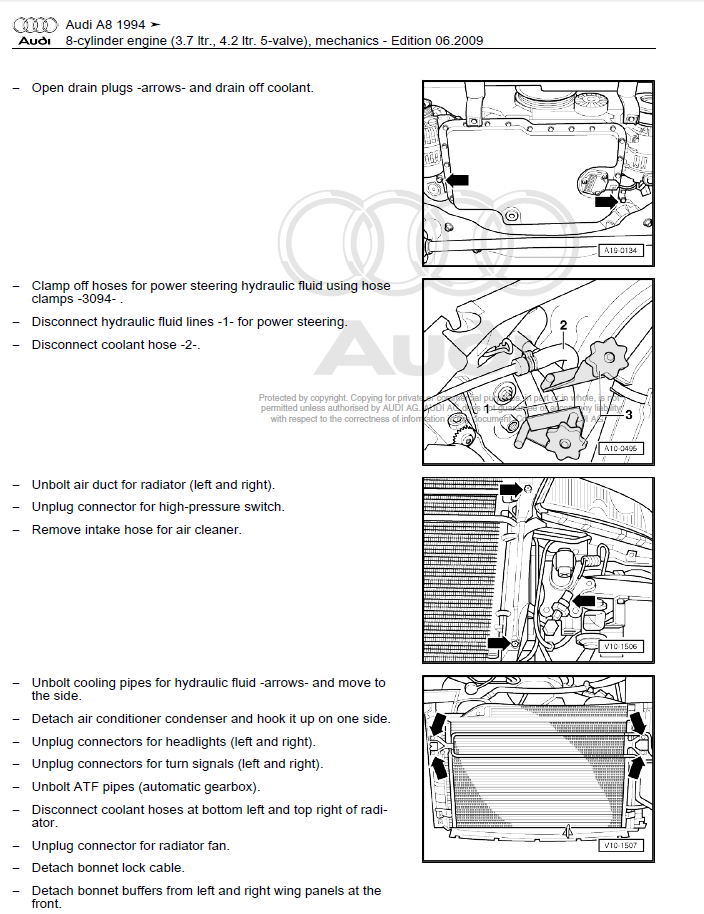 download Audi A8 Quattro workshop manual