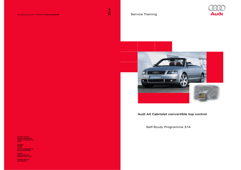 download Audi Cabriolet able workshop manual