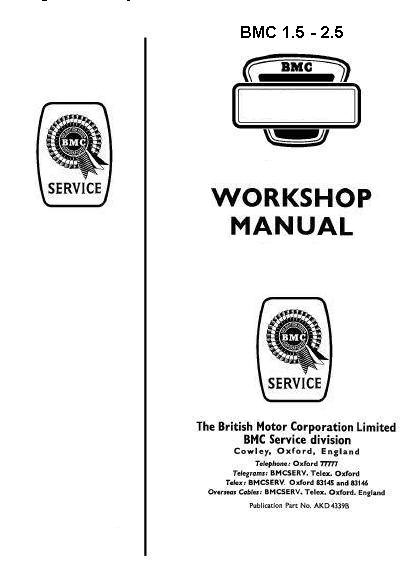 download BMC Vintage Manuals Mechanics workshop manual