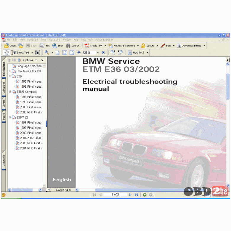 download BMW 318ti ETM workshop manual