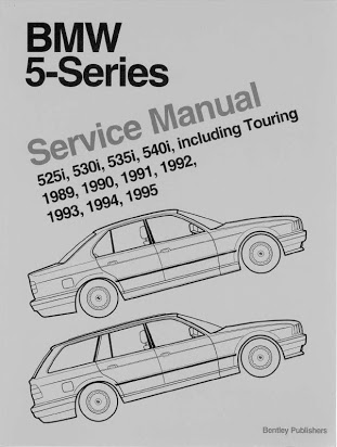 download BMW 5 Series E34 525i 530i 535i 540i including Touring workshop manual