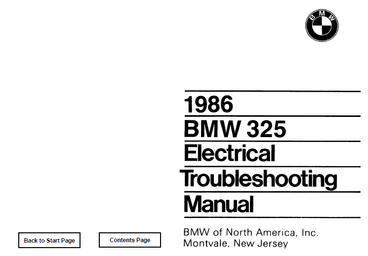 download BMW E30 workshop manual