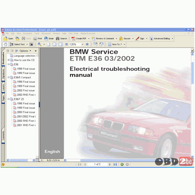 download BMW Z3 ETM workshop manual