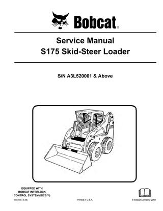 download Bobcat S175 Loader Workable workshop manual