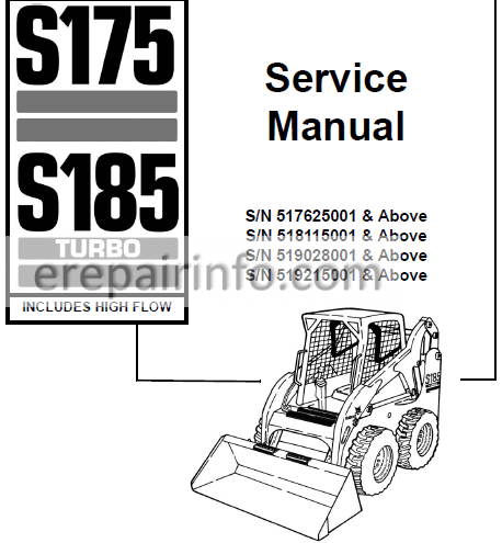 download Bobcat S175 Loader Workable workshop manual