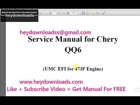 download CHERY QQ6 workshop manual