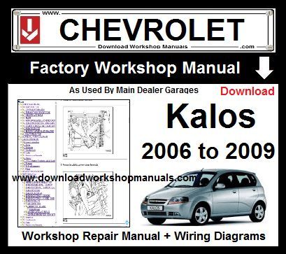 download CHEVROLET KALOS workshop manual