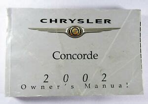 download CHYSLER CONCORDE   Manual workshop manual