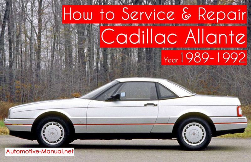 download Cadillac Allante workshop manual