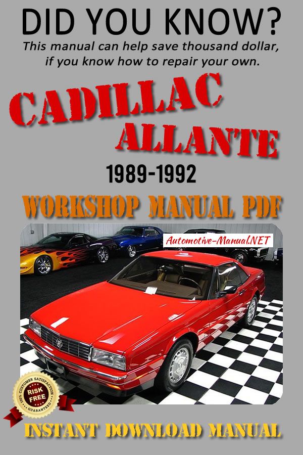 download Cadillac Allante workshop manual