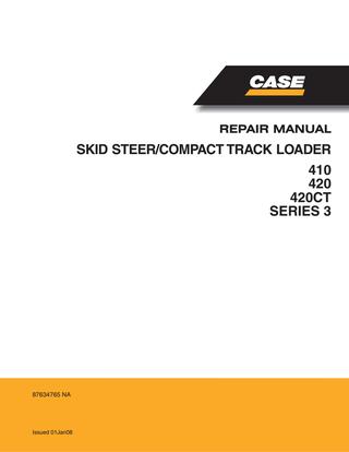 download Case 420CT COMPACT TRACK Loader able workshop manual