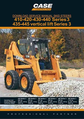 download Case 440 Tier 3 Skid Steer Loader able workshop manual