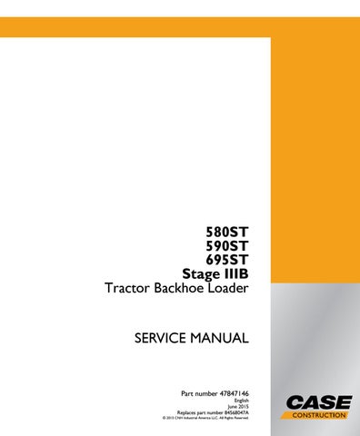 download Case 580ST 590ST 695ST 580ST 590ST 695ST BACKHOE Loader able workshop manual