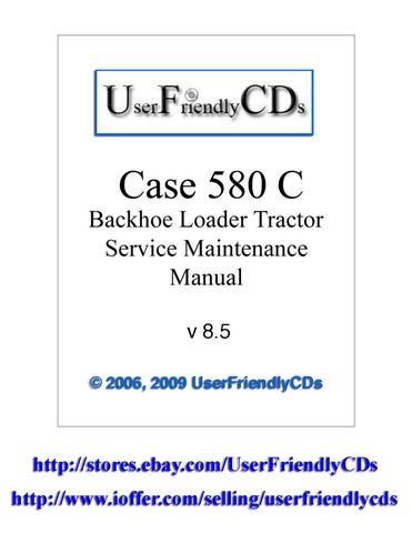 download Case 780 CK Loader Backhoe s Instruction able workshop manual