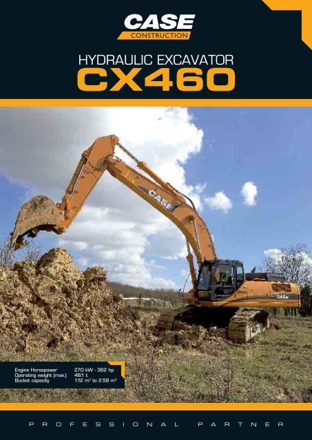 download Case CX460 Tier 3 Crawler Excavator able workshop manual