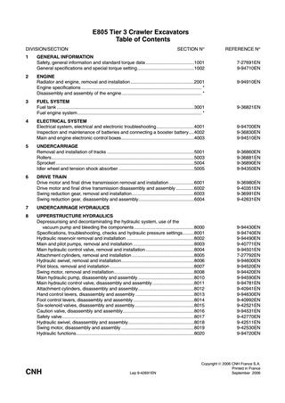 download Case CX460 Tier 3 Crawler Excavator able workshop manual