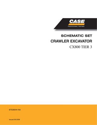 download Case CX800 Tier 3 Crawler Excavator s able workshop manual