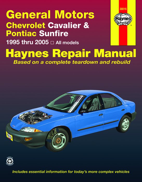 download Chevrolet Cavalier Sunfire workshop manual