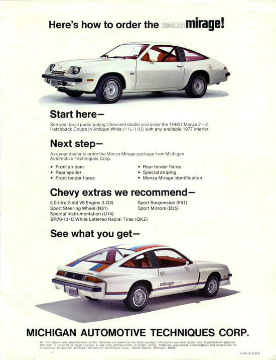 download Chevrolet Monza workshop manual