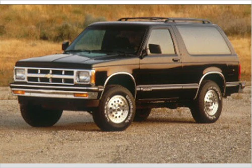 download Chevrolet S10 Blazer workshop manual