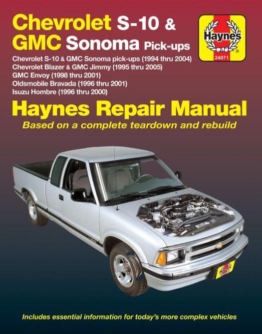 download Chevrolet S10 workshop manual