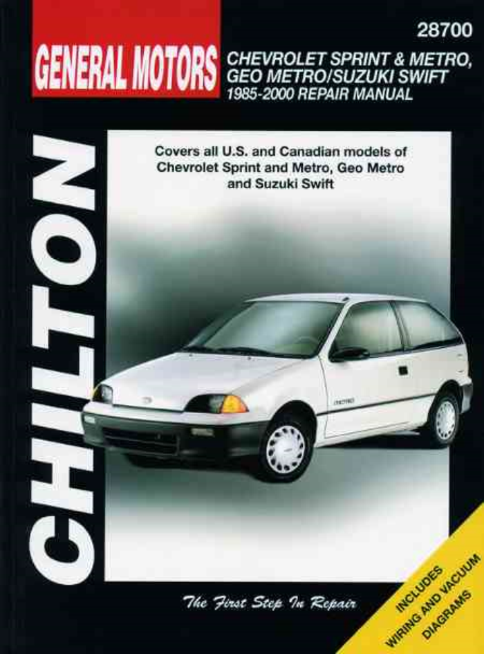download Chevrolet Sprint workshop manual