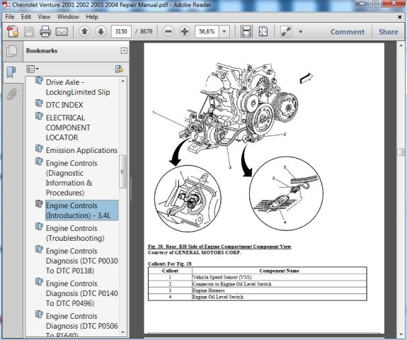 download Chevrolet Venture workshop manual