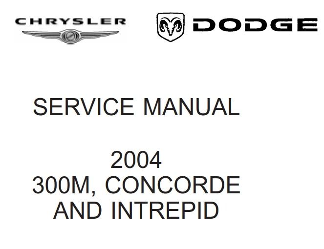 download Chrysler 300M CONCORDE INTREPID workshop manual