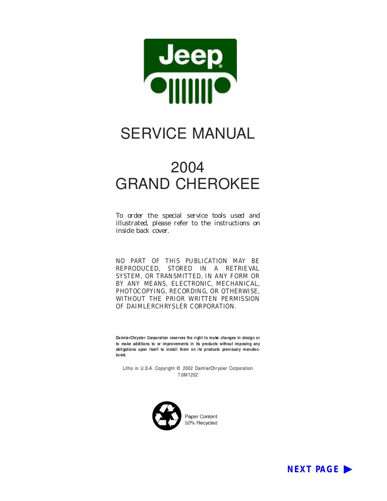 download JEEP XJ workshop manual