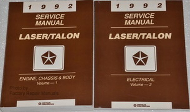 download Chrysler Laser Talon Engine Body Chassis workshop manual