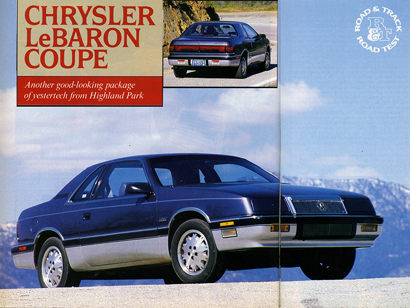 download Chrysler Lebaron able workshop manual