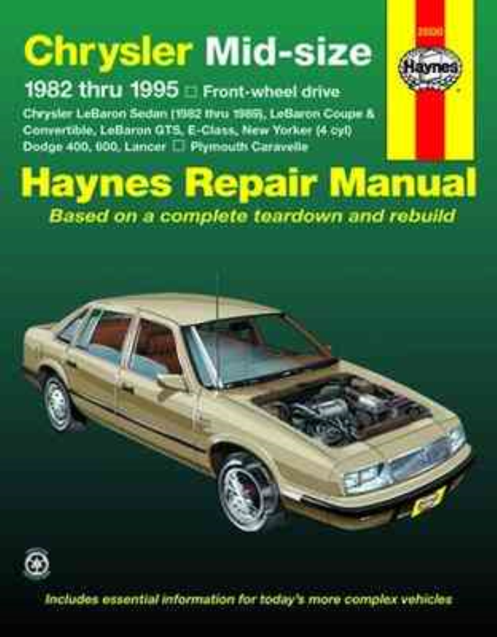 download Chrysler Lebaron workshop manual