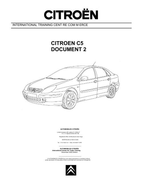 download Citroen C5 Srvc workshop manual
