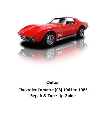download Corvette 396 able workshop manual