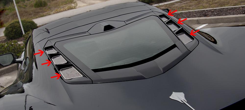 download Corvette C8 Perforted Rear Vent Inserts Polished Stainess Steel workshop manual