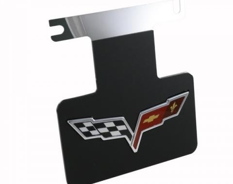 download Corvette Exhaust Enhancer Plate Stainless Steel With Black Background Crossed Flags Logo workshop manual