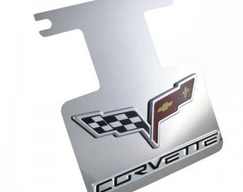 download Corvette Exhaust Enhancer Plate Stainless Steel With Black Background Crossed Flags Logo workshop manual