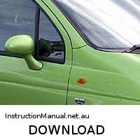 download DAEWOO MATIZ MASTER workshop manual