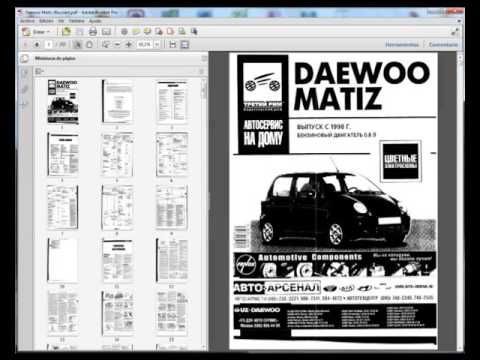 download DAEWOO MATIZ Manual workshop manual