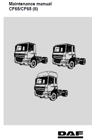 download DAF CF85 Truck workshop manual