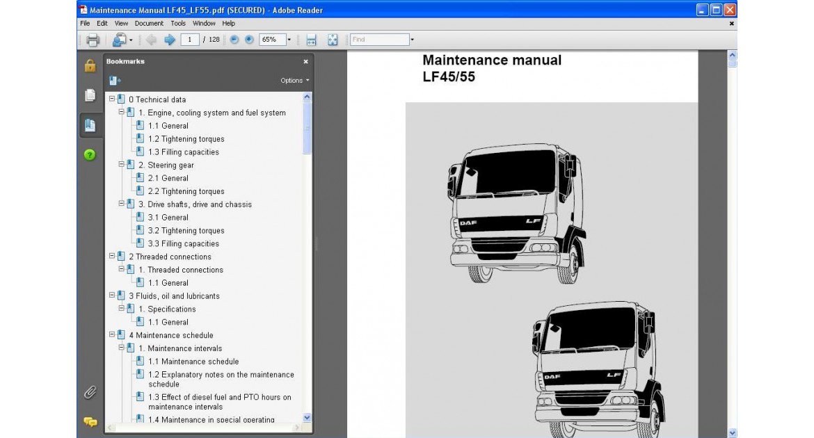 download DAF LF 45 LF45 workshop manual