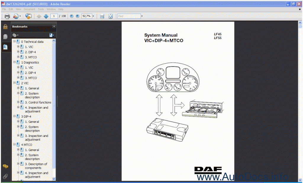 download DAF LF45 LF55 workshop manual