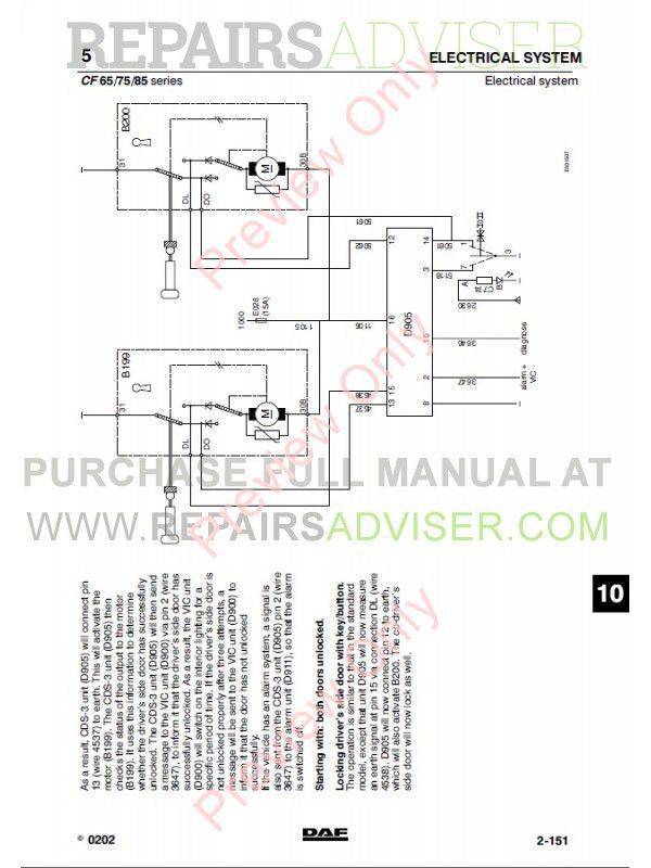 download DAF Truck CF CF65 CF75 CF85 workshop manual