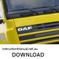 download DAF XF Truck workshop manual