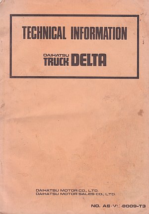 download DAIHATSU DELTA Truck workshop manual